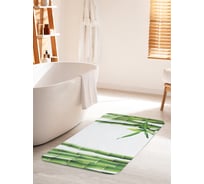 Коврик для ванной комнаты и туалета противоскользящий JOYARTY "Бамбуковая фантазия" 60х100 см bath_12187_60x100