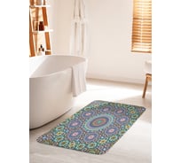 Коврик для ванной комнаты и туалета противоскользящий JOYARTY "Танцующие круги" 60х100 см bath_12307_60x100