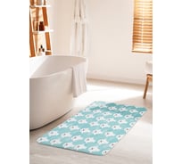 Коврик для ванной комнаты и туалета противоскользящий JOYARTY "Танец морских котиков" 60х100 см bath_11860_60x100