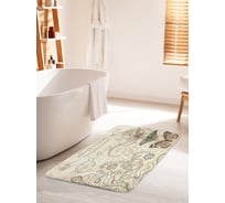 Коврик для ванной комнаты и туалета противоскользящий JOYARTY "Романтичное письмо" 60х100 см bath_423817_60x100