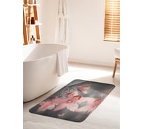 Коврик для ванной комнаты и туалета противоскользящий JOYARTY "Орхидеи на водной глади" 60х100 см bath_244924_60x100
