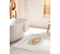 Коврик для ванной комнаты и туалета противоскользящий JOYARTY "Нежные объятия животных" 60х100 см bath_257128_60x100