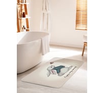 Коврик для ванной комнаты и туалета противоскользящий JOYARTY "Лови момент" 60х100 см bath_424999_60x100
