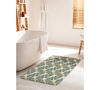 Коврик для ванной комнаты и туалета противоскользящий JOYARTY "Тропическая атмосфера" 60х100 см bath_385272_60x100