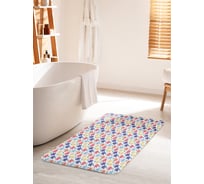 Коврик для ванной комнаты и туалета противоскользящий JOYARTY "Цветочная поляна" 60х100 см bath_423258_60x100