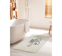 Коврик для ванной комнаты и туалета противоскользящий JOYARTY "Девушка загадка" 60х100 см bath_385286_60x100