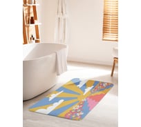 Коврик для ванной комнаты и туалета противоскользящий JOYARTY "Лето восход" 60х100 см bath_423885_60x100