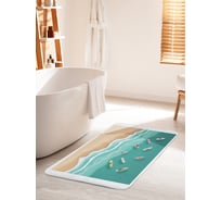 Коврик для ванной комнаты и туалета противоскользящий JOYARTY "Школа серфинга" 60х100 см bath_387148_60x100