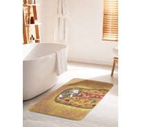 Коврик для ванной комнаты и туалета противоскользящий JOYARTY "Поцелуй котиков" 60х100 см bath_385273_60x100