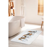 Коврик для ванной комнаты и туалета противоскользящий JOYARTY "Собаки породы Бигль" 60х100 см bath_58205_60x100
