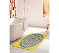 Коврик для ванной комнаты и туалета противоскользящий JOYARTY "Яркие узоры" 60х100 см bath_425501_60x100