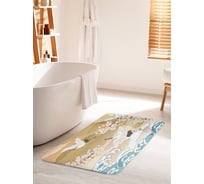 Коврик для ванной комнаты и туалета противоскользящий JOYARTY "Японские журавли в небе" 60х100 см bath_78041_60x100
