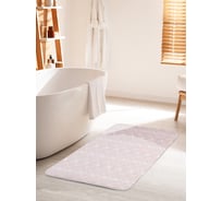 Коврик для ванной комнаты и туалета противоскользящий JOYARTY "Нежные узоры" 60х100 см bath_55135_60x100