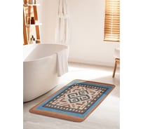 Коврик для ванной комнаты и туалета противоскользящий JOYARTY "Африканские мотивы" 60х100 см bath_389761_60x100