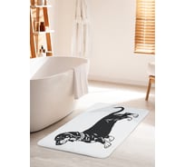 Коврик для ванной комнаты и туалета противоскользящий JOYARTY "Такса в ошейнике" 60х100 см bath_92461_60x100