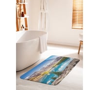 Коврик для ванной комнаты и туалета противоскользящий JOYARTY "Скалистый берег озера" 60х100 см bath_60533_60x100