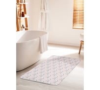 Коврик для ванной комнаты и туалета противоскользящий JOYARTY "Мишка рыбак" 60х100 см bath_423842_60x100