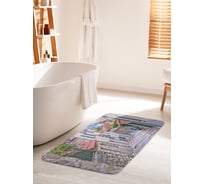 Коврик для ванной комнаты и туалета противоскользящий JOYARTY "Лестница на улице" 60х100 см bath_85432_60x100