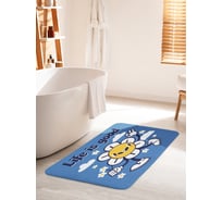 Коврик для ванной комнаты и туалета противоскользящий JoyArty "Жизнь хороша" 60х100 см bath_424954_60x100