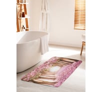 Коврик для ванной комнаты и туалета противоскользящий JOYARTY "Цветущая аллея" 60х100 см bath_244939_60x100