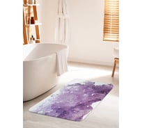 Коврик для ванной комнаты и туалета противоскользящий JOYARTY "Кристаллический самоцвет" 60х100 см bath_91877_60x100