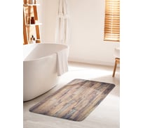 Коврик для ванной комнаты и туалета противоскользящий JOYARTY "Старые доски" 60х100 см bath_94923_60x100