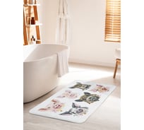 Коврик для ванной комнаты и туалета противоскользящий JOYARTY "Породы свиней" 60х100 см bath_101632_60x100