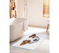 Коврик для ванной комнаты и туалета противоскользящий JOYARTY "Милый терьер" 60х100 см bath_84059_60x100