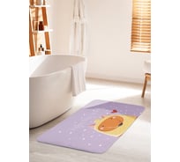 Коврик для ванной комнаты и туалета противоскользящий JOYARTY "Милая лисичка в шапке" 60х100 см bath_290617_60x100