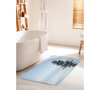 Коврик для ванной комнаты и туалета противоскользящий JOYARTY "Волны на воде" 60х100 см bath_91604_60x100