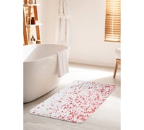 Коврик для ванной комнаты и туалета противоскользящий JOYARTY "Порхание сердец" 60х100 см bath_92979_60x100