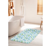 Коврик для ванной комнаты и туалета противоскользящий JOYARTY "Морское разнообразие" 60х100 см bath_50825_60x100