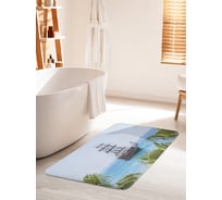 Коврик для ванной комнаты и туалета противоскользящий JOYARTY "Корабль пиратов в море" 60х100 см bath_38227_60x100