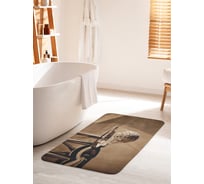 Коврик для ванной комнаты и туалета противоскользящий JOYARTY "Ретро баскетбол" 60х100 см bath_293255_60x100