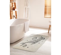 Коврик для ванной комнаты и туалета противоскользящий JOYARTY "По волнам вселенной" 60х100 см bath_385274_60x100