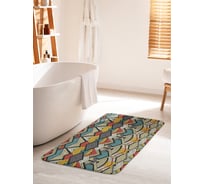 Коврик для ванной комнаты и туалета противоскользящий JOYARTY "Африканский мотив" 60х100 см bath_414052_60x100