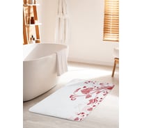 Коврик для ванной комнаты и туалета противоскользящий JOYARTY "Сердечные узоры" 60х100 см bath_52796_60x100