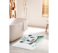 Коврик для ванной комнаты и туалета противоскользящий JOYARTY "Крутышка панда" 60х100 см bath_72756_60x100