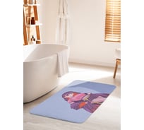 Коврик для ванной комнаты и туалета противоскользящий JOYARTY "Девушка в мантии" 60х100 см bath_420027_60x100