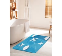 Коврик для ванной комнаты и туалета противоскользящий JOYARTY "Полет в небе" 60х100 см bath_423736_60x100