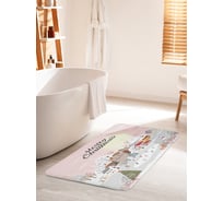 Коврик для ванной комнаты и туалета противоскользящий JOYARTY "Утро в Рождество" 60х100 см bath_419815_60x100