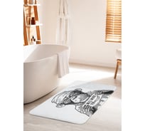 Коврик для ванной комнаты и туалета противоскользящий JOYARTY "Работаю за банан" 60х100 см bath_128630_60x100