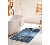 Коврик для ванной комнаты и туалета противоскользящий JOYARTY "Парусник в Венеции" 60х100 см bath_38202_60x100