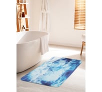 Коврик для ванной комнаты и туалета противоскользящий JOYARTY "Волшебные льдинки" 60х100 см bath_274842_60x100