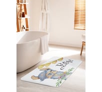 Коврик для ванной комнаты и туалета противоскользящий JOYARTY "Деловая лама" 60х100 см bath_128634_60x100