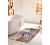 Коврик для ванной комнаты и туалета противоскользящий JOYARTY "Домашний вечер" 60х100 см bath_389497_60x100