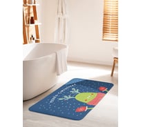 Коврик для ванной комнаты и туалета противоскользящий JOYARTY "Рождественское настроение" 60х100 см bath_290635_60x100