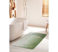 Коврик для ванной комнаты и туалета противоскользящий JOYARTY "Сакура над карпом" 60х100 см bath_38747_60x100