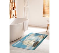 Коврик для ванной комнаты и туалета противоскользящий JOYARTY "Морская парусная экспедиция" 60х100 см bath_63719_60x100