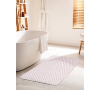 Коврик для ванной комнаты и туалета противоскользящий JOYARTY "Пастельный зигзаг" 60х100 см bath_64155_60x100